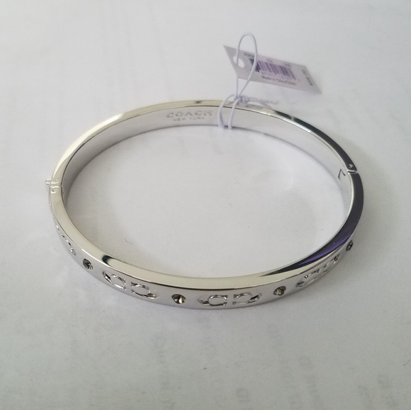 Coach Jewelry - Coach F59803 Kissing C Hinged Bangle Bracelet Coach Jewelry - Coach F59803 Kissing C Hinged Bangle Bracelet